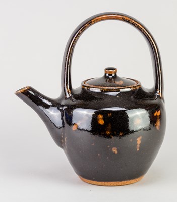 Lot 346 - JIM MALONE (born 1946); a stoneware teapot...