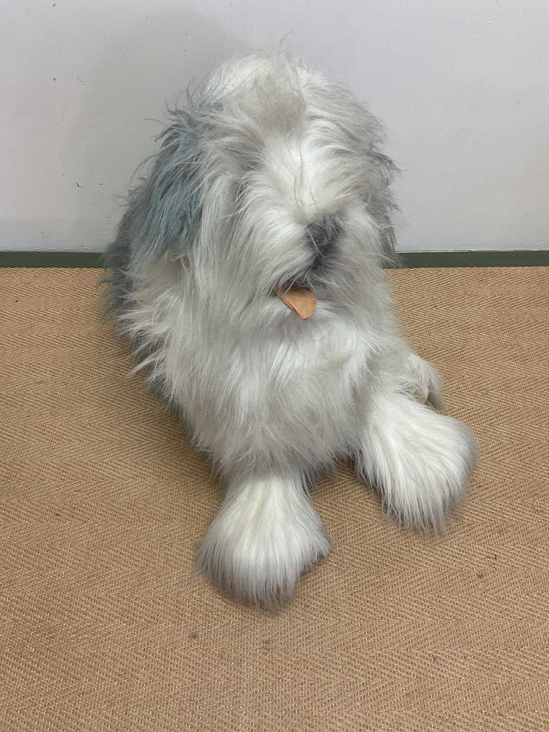 Lot 333 - MERRYTHOUGHT; an old English sheepdog soft toy,...