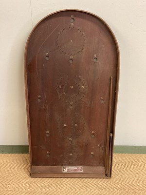 Lot 421 - A Corinthian 21T wooden bagatelle board,...