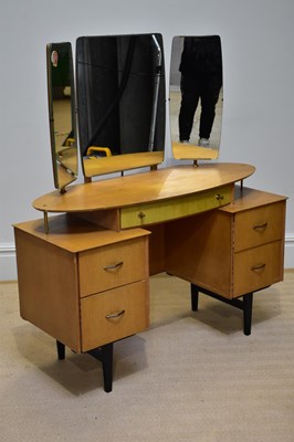 Lot 223 - A retro mirror back dressing table with an...