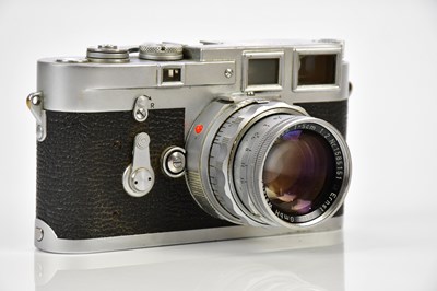 Lot 372 - LEICA; a Leica M3 rangefinder camera, serial...