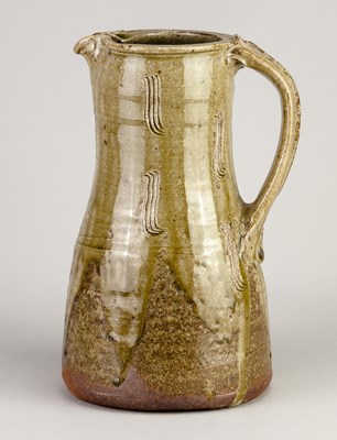 Lot 345 - JIM MALONE (born 1946); a stoneware pitcher...