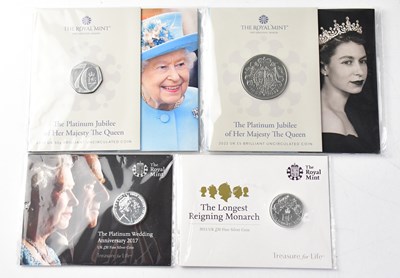 Lot 652 - THE ROYAL MINT; four coin packs, comprising...