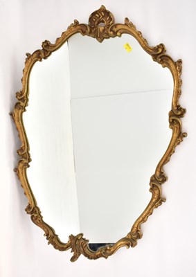 Lot 109 - A circa 1950s large Rococo-style wall mirror...