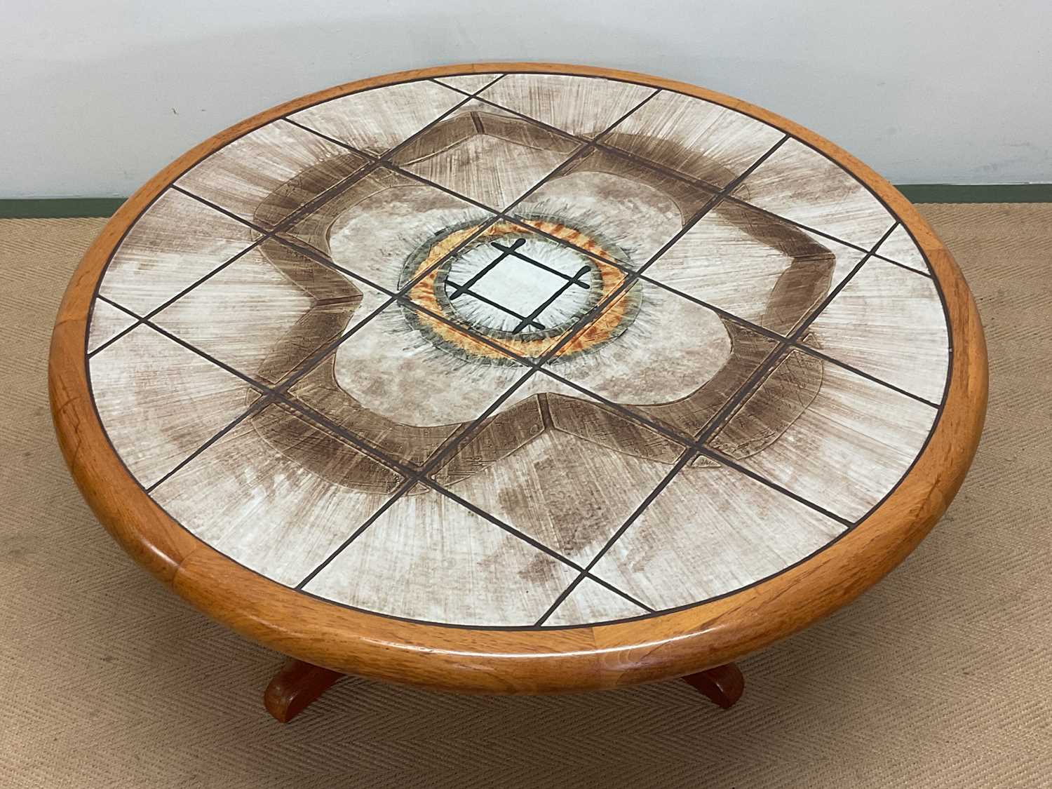 Lot 641 - H M SOFABORDE; a 1970s Danish teak circular...