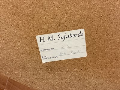 Lot 641 - H M SOFABORDE; a 1970s Danish teak circular...