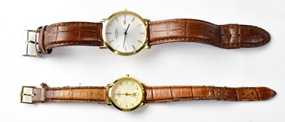 Lot 883 - ROTARY; two wristwatches, one with dial set...