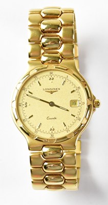 Lot 875 - LONGINES; a Conquest stainless steel...