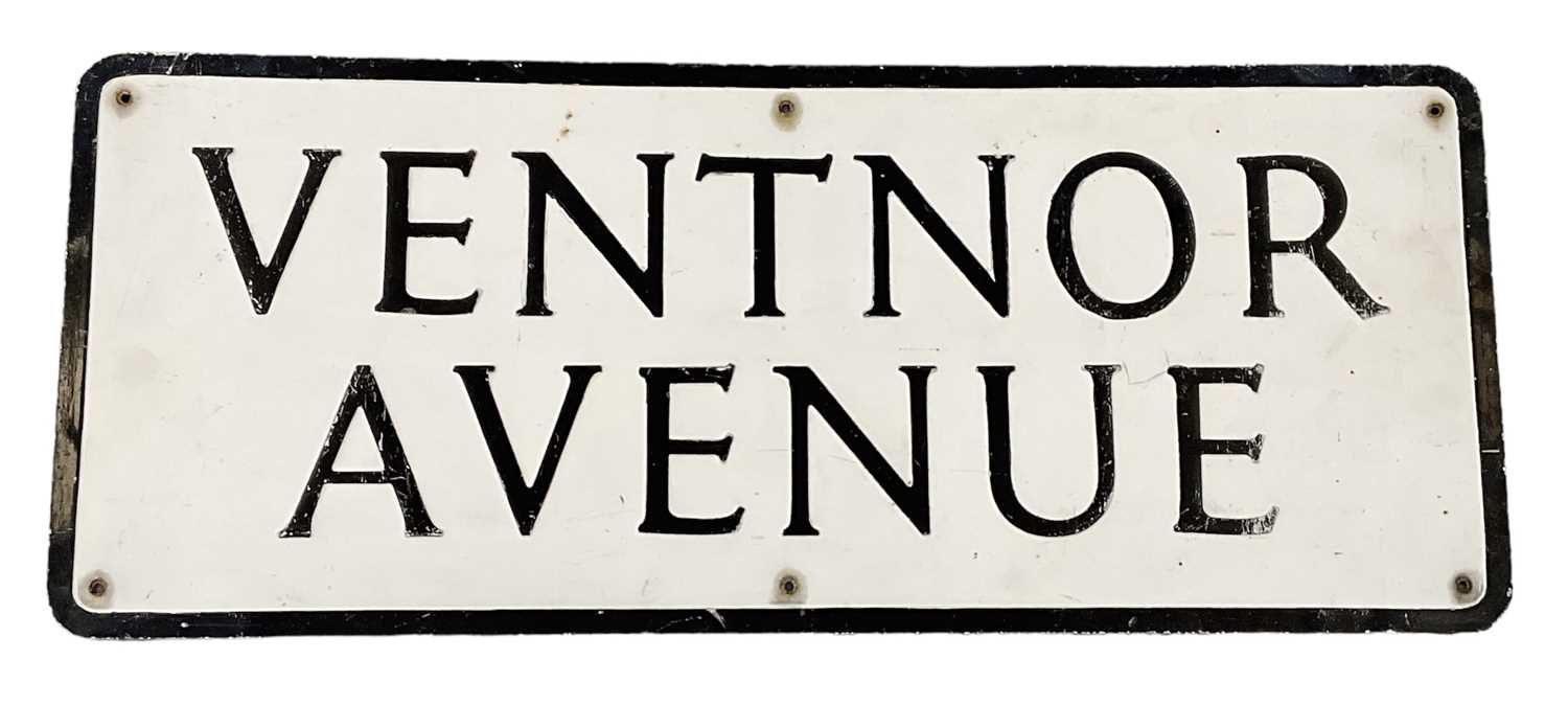 Lot 355 VENTNOR AVENUE; a vintage street sign.