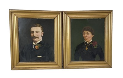 Lot 192 - A pair of 19th century oils on board,...