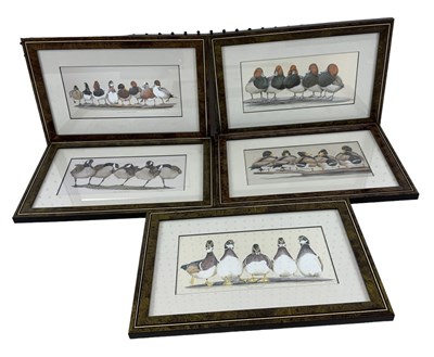 Lot 229 - A set of five prints of ducks comprising 'Wise...