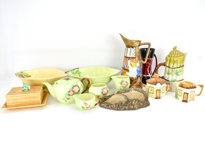 Lot 314 - Mixed ceramics to include a Sylvac butter dish...