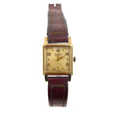 Lot 871 - EVERITE; a gentlemen's vintage 9ct gold head...