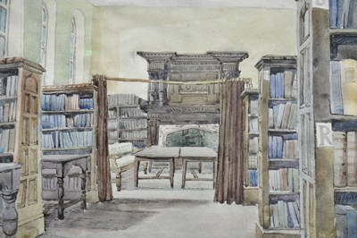 Lot 1648 - ALEXANDER INGLIS; watercolour, ‘The Old School...