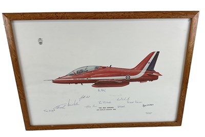 Lot 230 - 'The Red Arrows Air Display Season 1980' print,...