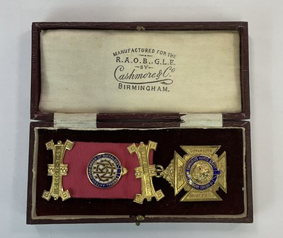 Lot 1177 - ROYAL ANCIENT ORDER OF BUFFALOES; five jewels,...