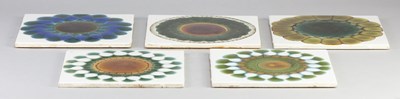 Lot 43 - ALAN WALLWORK (1931-2019); five square...