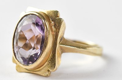 Lot 744 - Four dress rings comprising a 9ct gold ring...