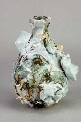 Lot 22 - AKIKO HIRAI (born 1970); a stoneware sake...