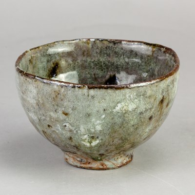 Lot 21 - AKIKO HIRAI (born 1970); a stoneware chawan...