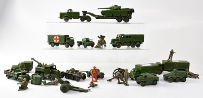 Lot 589 - A quantity of Dinky and other diecast army...