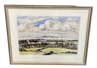 Lot 197 - TOM NISBET (1909-2001); watercolour, rural...