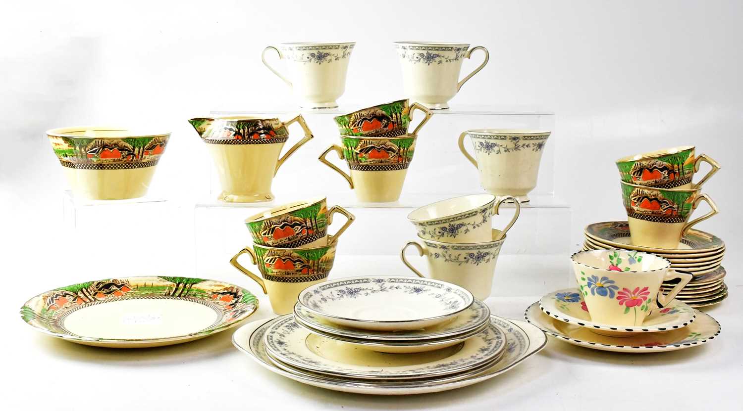 Lot 337 - Two part tea services comprising a Myott