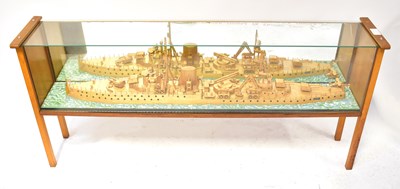 Lot 703 - A large unusual scratch-built matchstick scale...