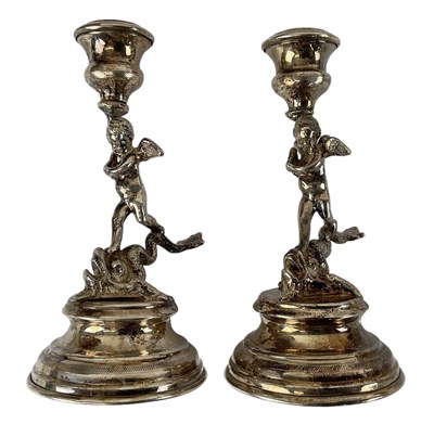 Lot 1257 - A pair of early 19th century Italian figural...