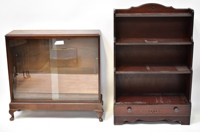 Lot 41 - An early 20th century glazed mahogany bookcase...