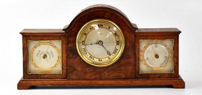 Lot 141 - FINNIGANS; a burr walnut desktop combination...