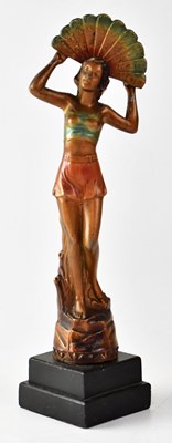 Lot 158 - An early 20th century painted spelter figure...