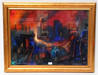 Lot 498 - DAVID WILDE (1930-1978); acrylic on board,...