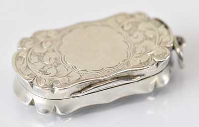 Lot 1373 - A Victorian hallmarked silver vinaigrette with...
