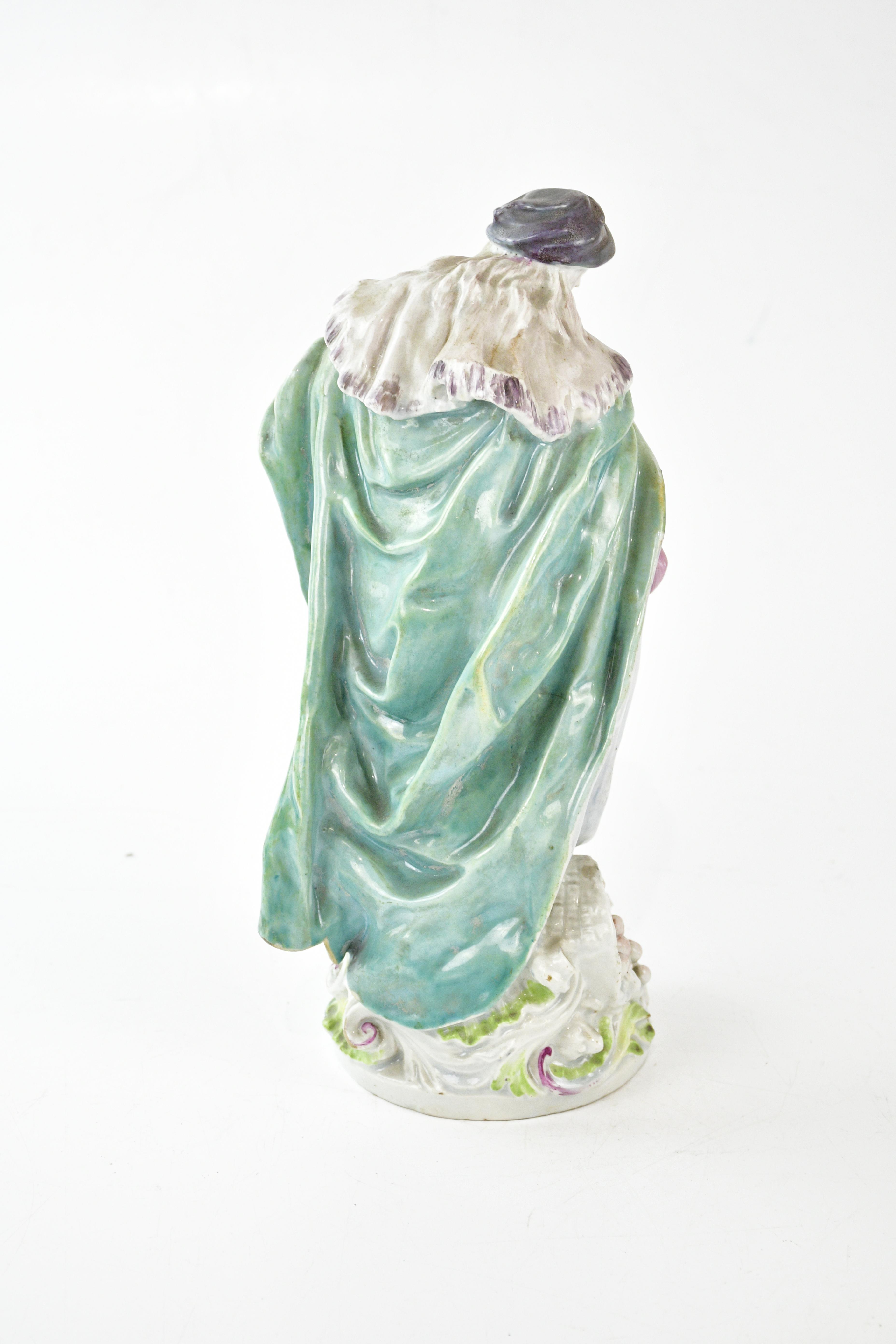 Lot 2704 - DERBY; an 18th century porcelain figure of