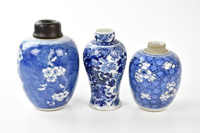 Lot 1216 - Two late 18th century Chinese blue and white...