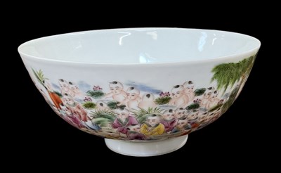 Lot 1055 - A Chinese Republic period porcelain bowl...