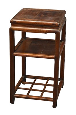 Lot 1011 - A 19th century Chinese rosewood side...