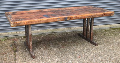 Lot 91 - A contemporary rectangular dining table, the...