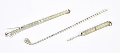 Lot 2523 - A modern hallmarked silver cocktail stirrer...