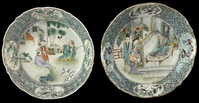 Lot 1094 - A pair of 19th century Chinese Famille Verte...