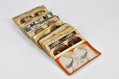 Lot 700 - A collection of stereoscope cards to include...