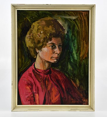 Lot 1652 - KENNETH FERNEE; oil on board, 'Miss Audrey...