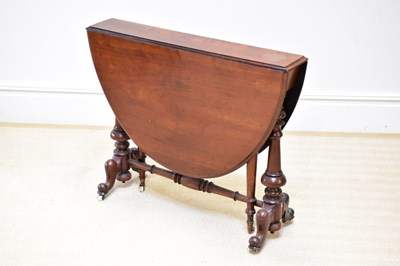 Lot 107 - A Victorian mahogany Sutherland table, height...