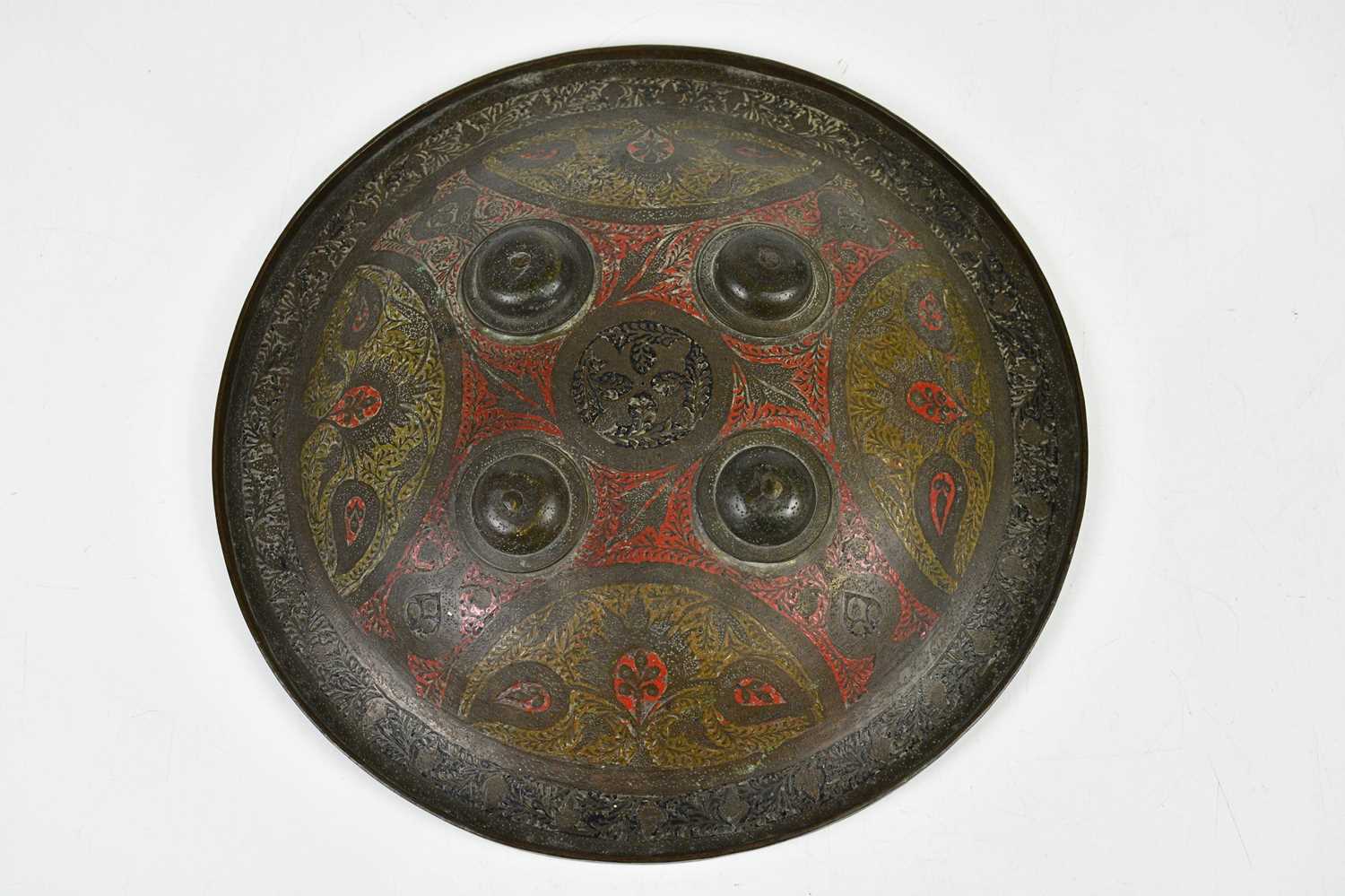 Lot 2575 - A 20th century Indian dhal shield, diameter