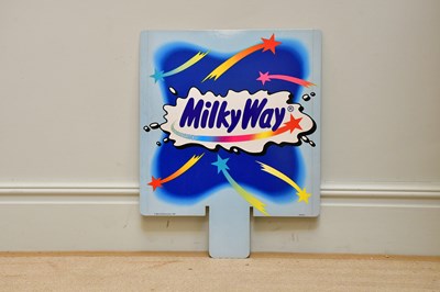 Lot 529 - A Milky Way cardboard advertising sign, dated...