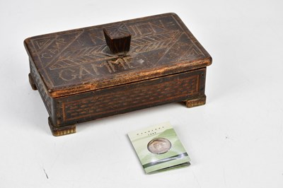 Lot 2583 - A Prisoner of War trinket box, inscribed 'Camp...