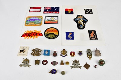 Lot 2600 - A small collection of army patches including...