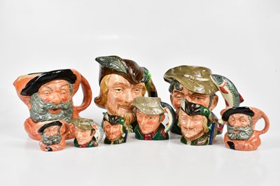 Lot 1352 - ROYAL DOULTON; a collection of character jugs...