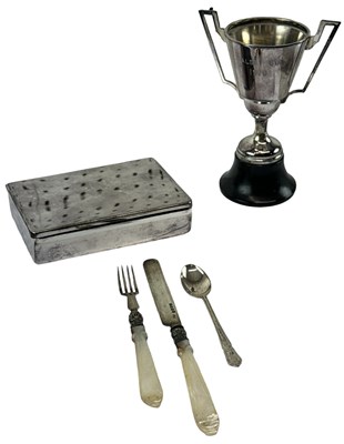 Lot 1338 - A Victorian hallmarked silver and mother of...
